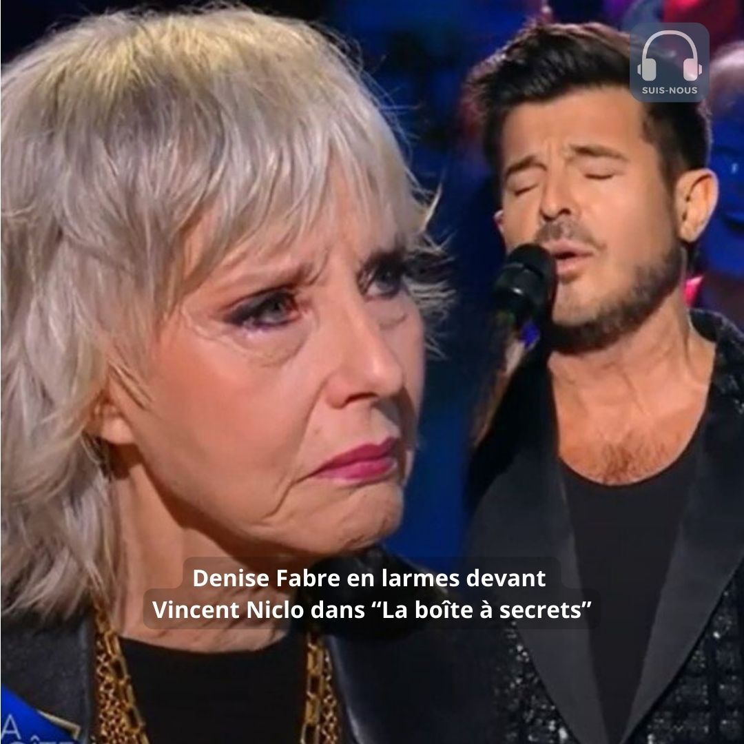 La boîte à Secrets Denise Fabre en larmes devant Vincent Niclo qui