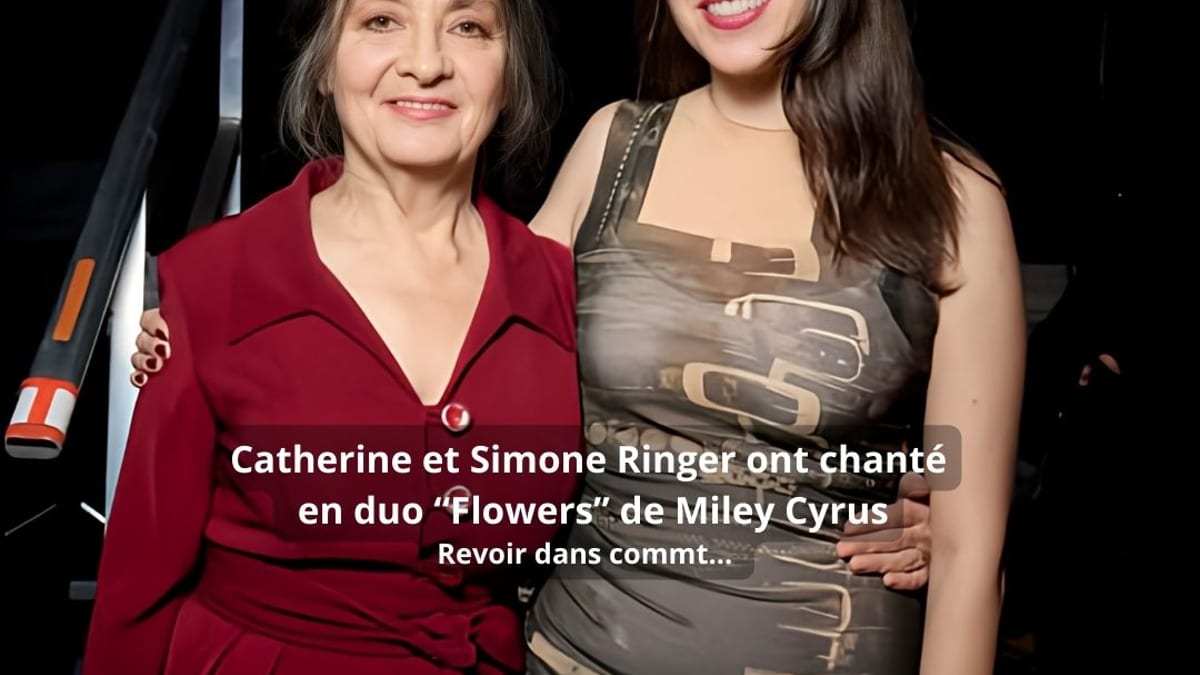 Catherine Ringer et sa fille Simone chantent “Flowers” de Miley Cyrus…