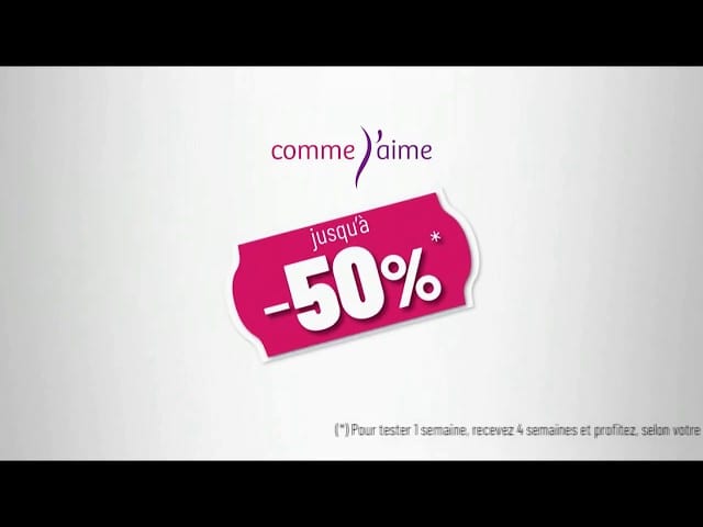 Pub Comme J’aime (Mathilde) – offre spéciale 2019
