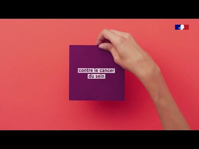 Pub Contre le cancer du sein – dépistage Institut National du cancer septembre 2020