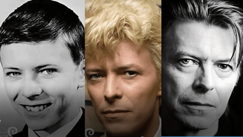 David Bowie: Sa vie en 1’15 et 32 portraits…