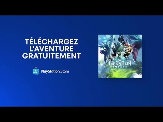 Pub Genshin Impact PS4 PlayStation octobre 2020