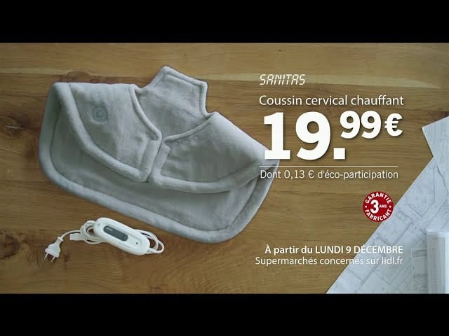 Pub Lidl Coussin cervical chauffant(9/12) – 2019 decembre 2019