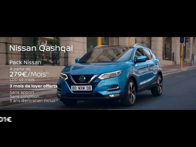 Pub Nissan Qashqai – pack Nissan octobre 2020
