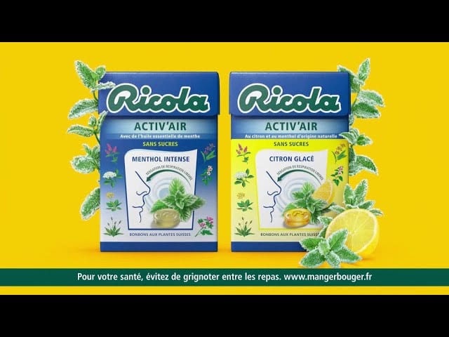 Pub Nouveau Ricola Activ’Air octobre 2020