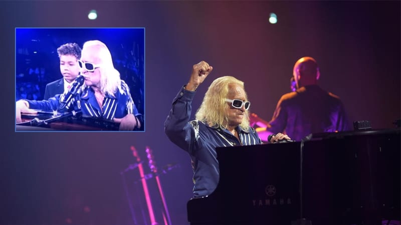 2 juillet à l’Accor Arena : Michel Polnareff chante “Lettre à France” aux cotés de son fils Louka.