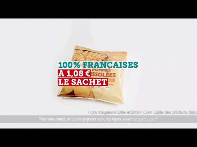 Pub Pommes rissolées – un prix bloqué sur 5000 produits U octobre 2020