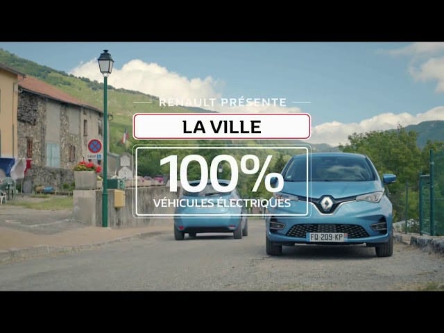 Pub Renault présente la ville 100% véhicules électriques BA1 octobre 2020