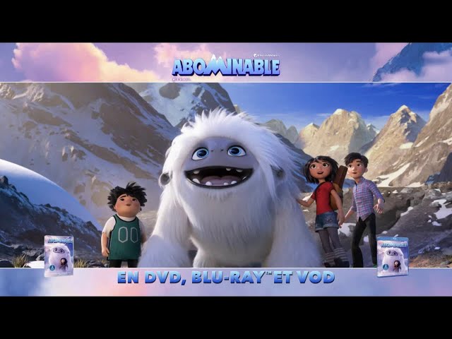 Pub Abominable Blu-ray Dvd VOD mars 2020 - abominable blu ray dvd vod