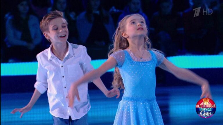 Evelina et Ilya, 2 petits prodiges qui dansent sur "Hallelujah" - age de glace 1