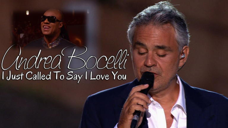2015 : Andrea Bocelli chante I Just Called To Say I Love You devant Stevie Wonder - andrea bocelli 1 1