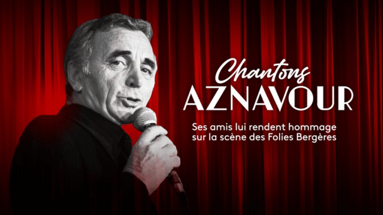 Ne manquez pas l'émission "Chantons Aznavour" ce soir sur France 3 sur la scène des Folies Bergères. - aznavour 3