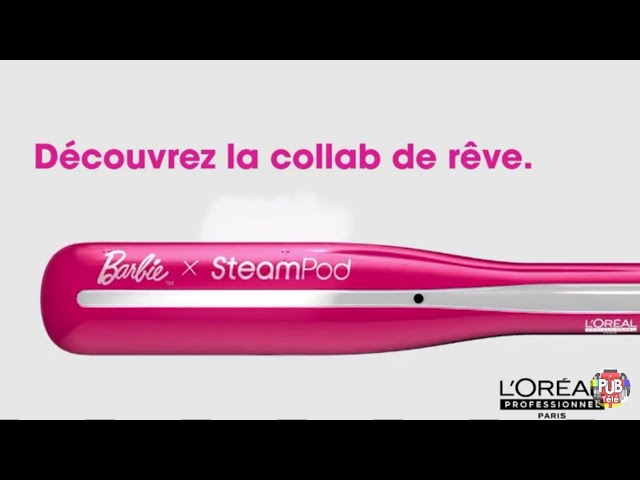 Pub Barbie x SteamPod L'Oréal Professionnel Paris 2021 - barbie x steampod loreal professionnel paris