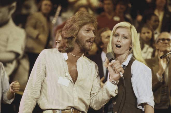 Live 2009 : Barry Gibb et Olivia Newton John en duo - barry gibb olivia newtron john