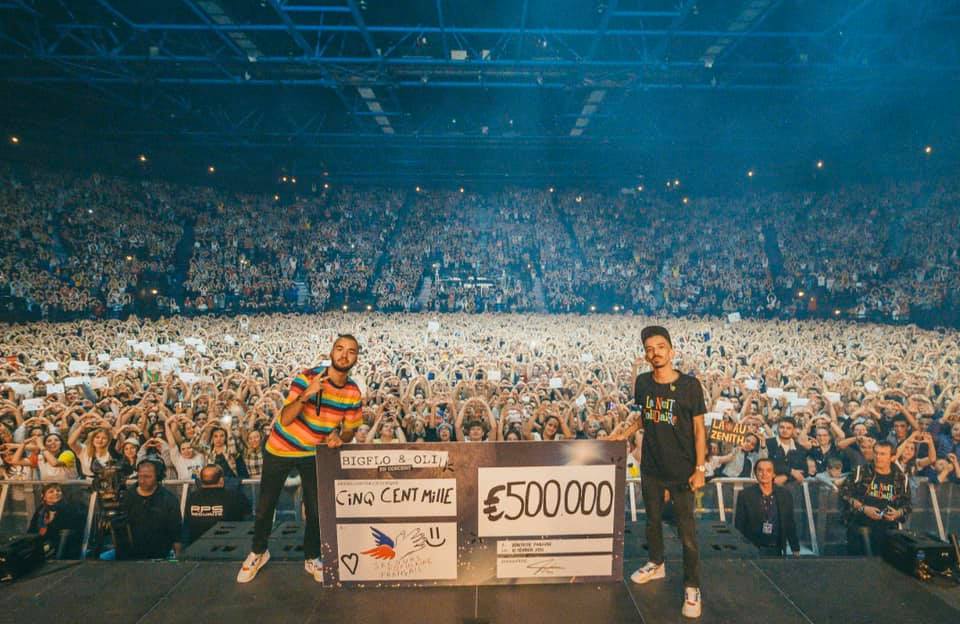 2 rappeurs français font don d&rsquo;un demi million d’euros au Secours Populaire…