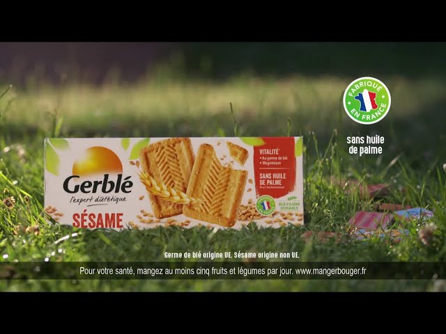Pub Biscuits aux graines sésame Gerblé septembre 2020 - biscuits aux graines sesame gerble
