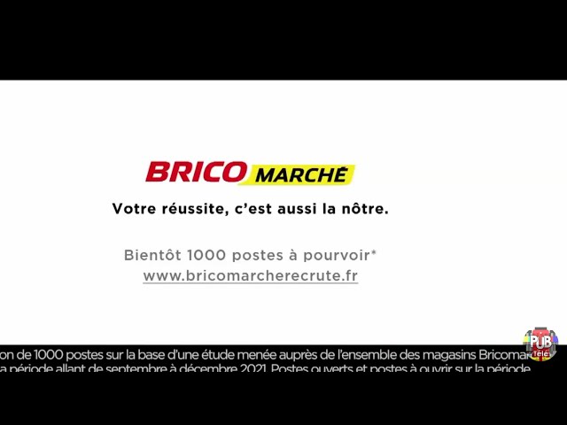 Pub Brico Marché recrute octobre 2021 - brico marche recrute