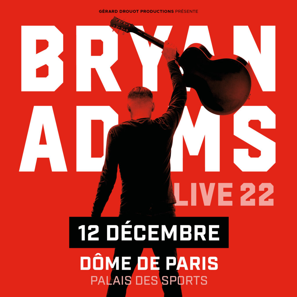 Bon anniversaire à Bryan Adams (63 ans). Il sera à Paris le 12 décembre - bryan adams palais des sports