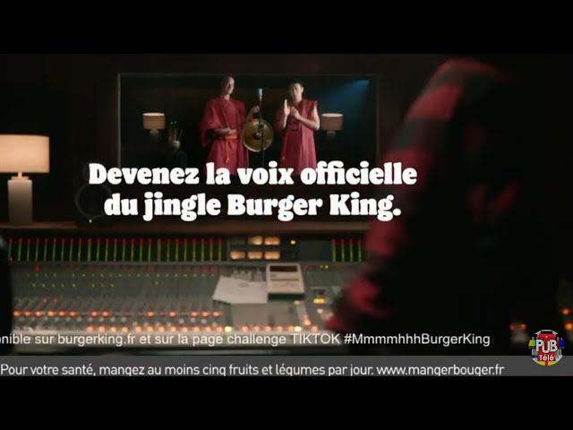 Pub Burger King mai 2022 - burger king