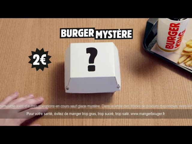 Pub Burger Mystère ? Burger King septembre 2020 - burger mystere burger king 1