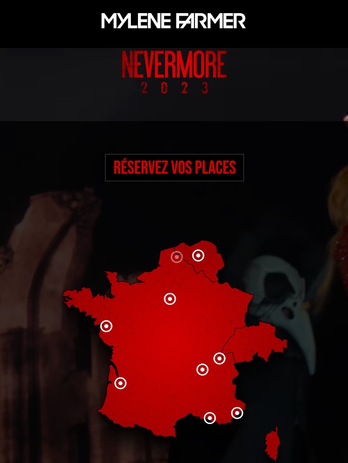 Mylène Farmer - Nevermore : Magnifique Trailer de la tournée des stades. - capture decran 2023 06 06 213803