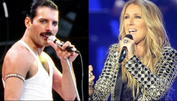 Freddie Mercury & Céline Dion chantent en duo "The Show Must Go On" - celine dion 12