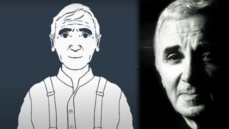 Découvrez le beau clip animé en hommage à Charles Aznavour, décédé il y a 5 ans. - charles aznavour 4