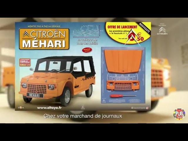 Pub Citroën Méhari échelle 1/8ème Altaya janvier 2022 - citroen mehari echelle 18eme altaya