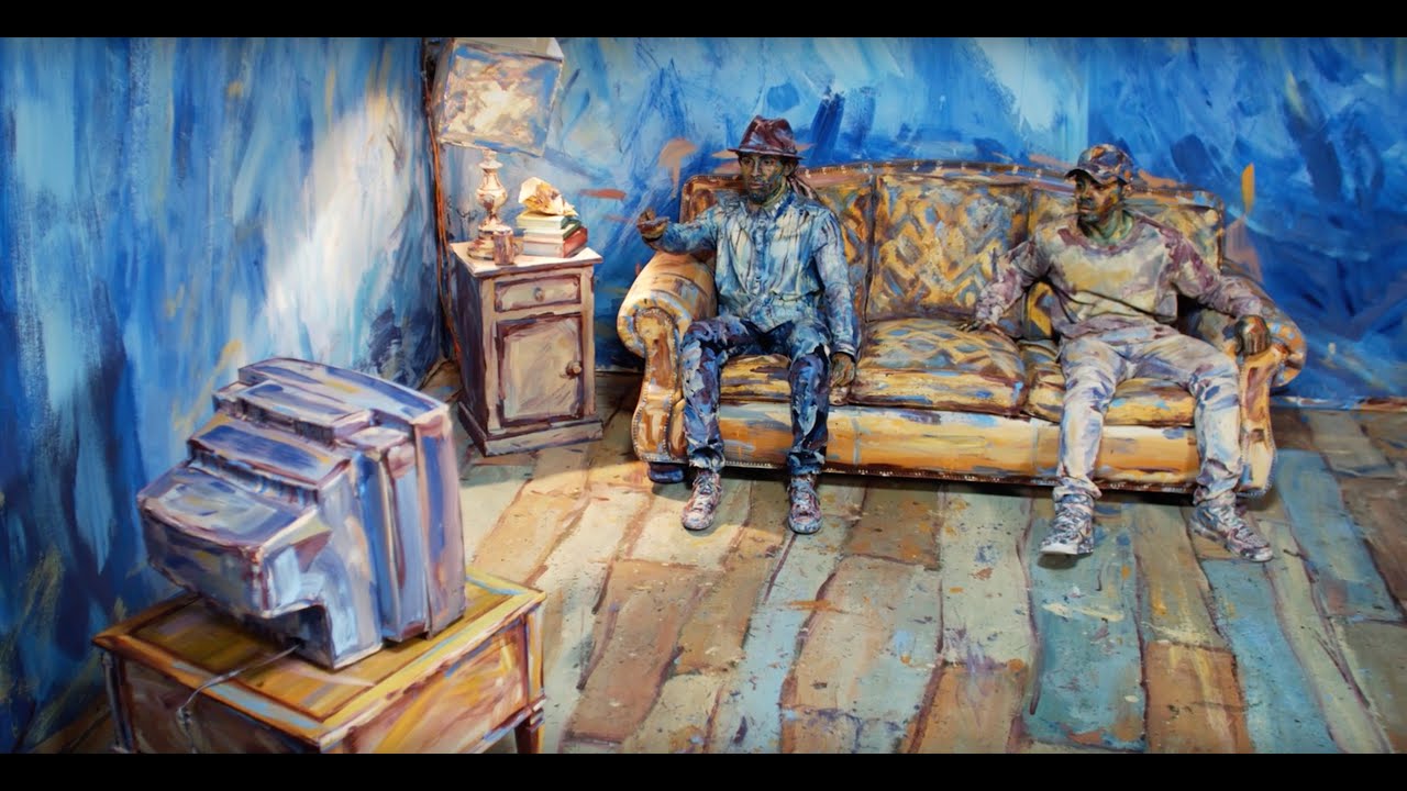 Quand 2 artistes fusionnent peinture et danse. Magique et émouvant !