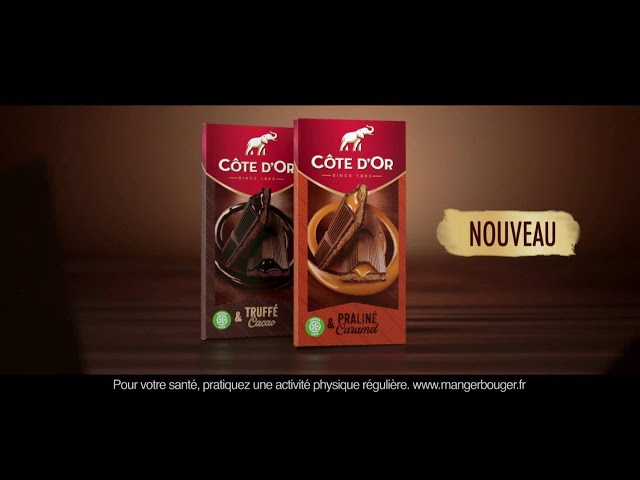 Pub Côte D'Or Tablette Praliné Caramel février 2020 - cote dor tablette praline caramel