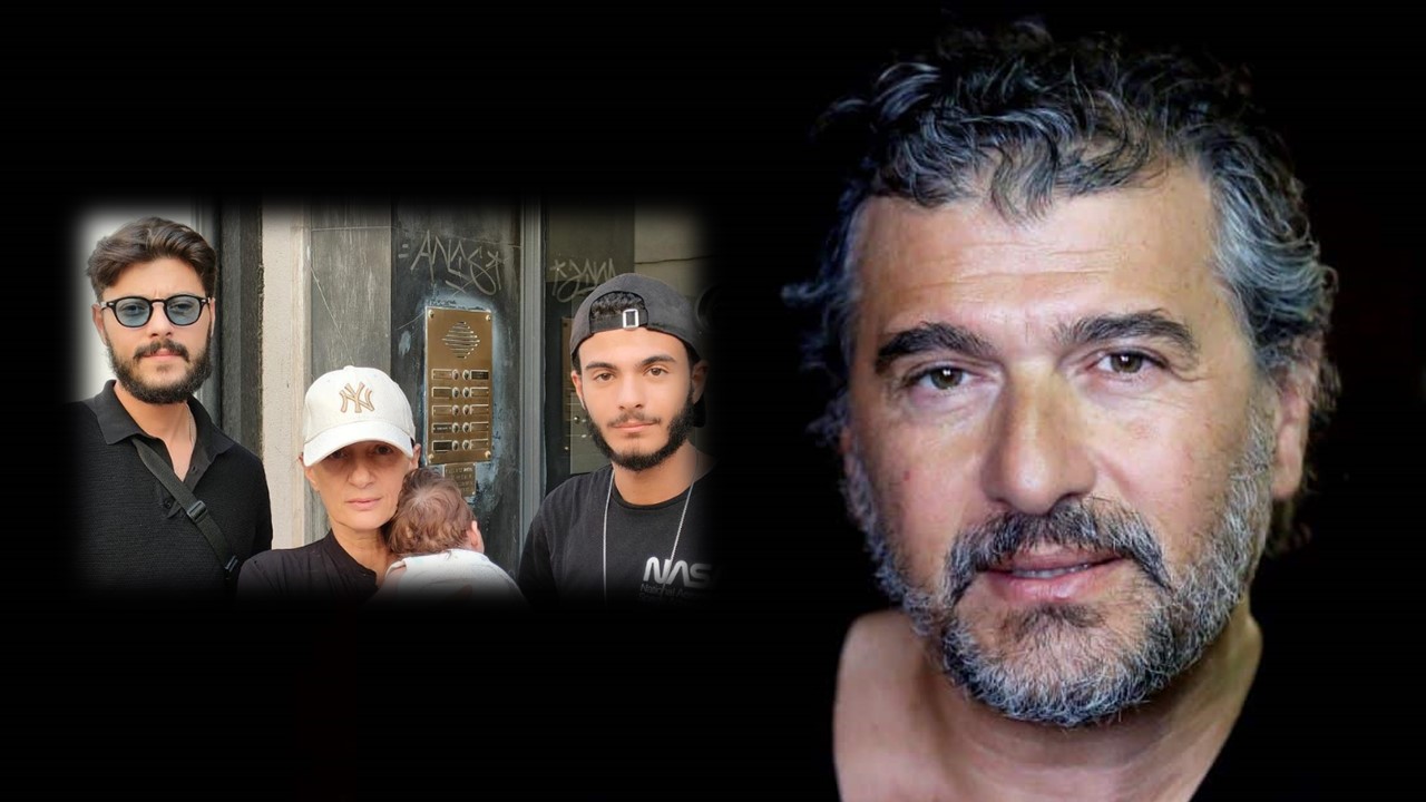 Daniel Lévi : Sandrine sa femme entourée du bébé Nessyel et des 2 fils du chanteur Abel et Rephaël.