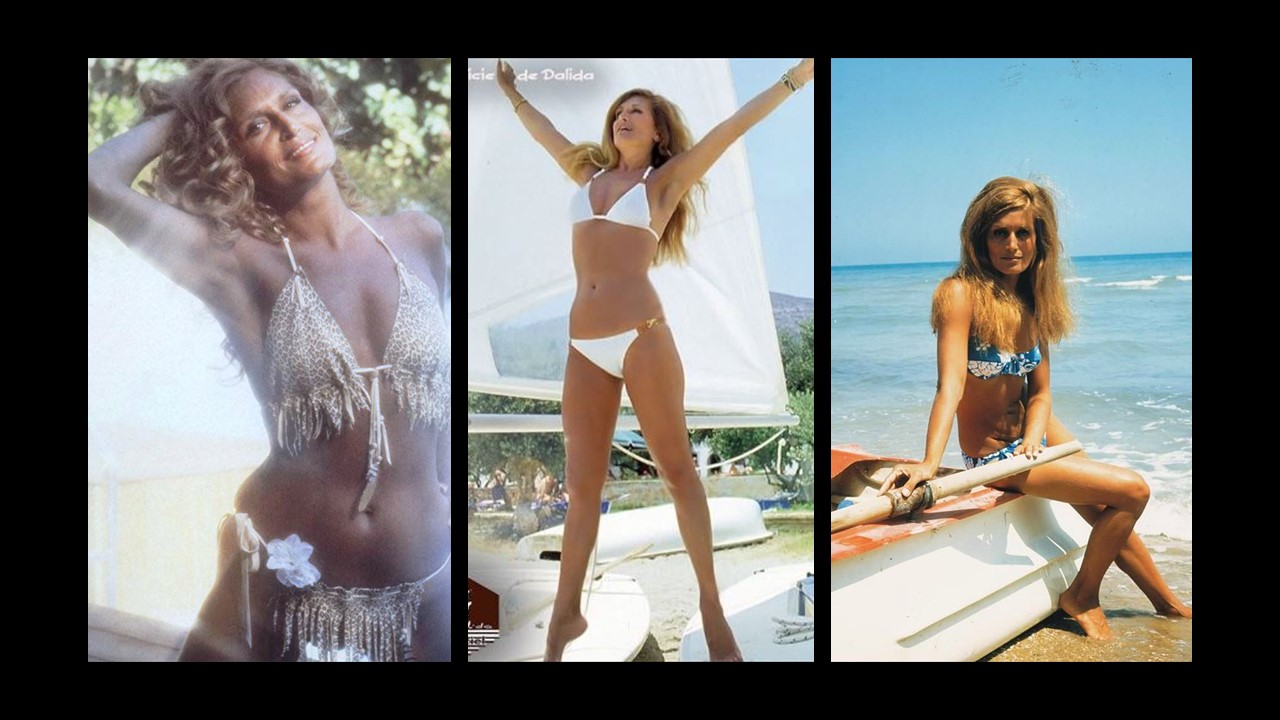 Dalida a été élue Miss Egypte en 1954. Découvrez le diaporama de la chanteuse en maillot de bain.