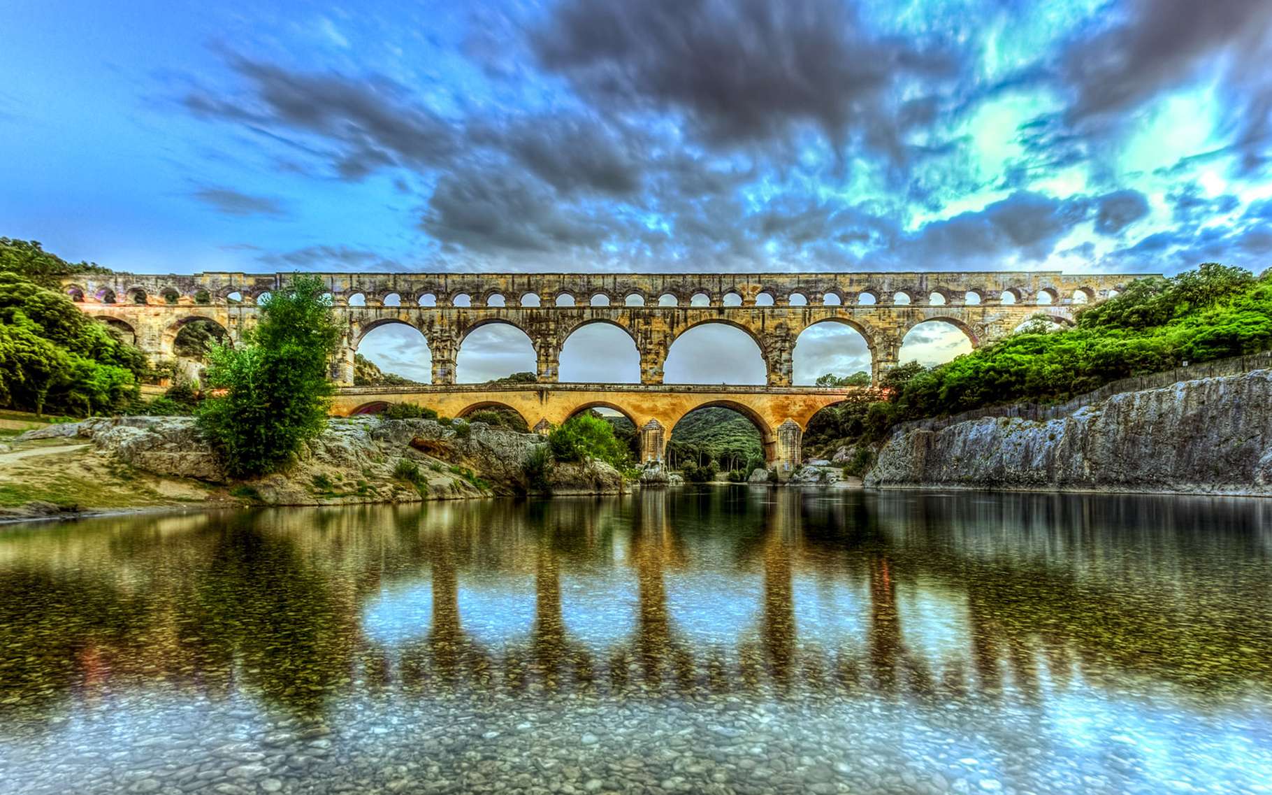 Le pont du Gard, ce joyau romain du pays d&rsquo;Uzès.