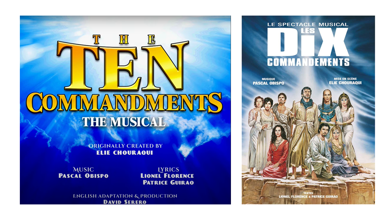 La comédie musicale Les dix commandements va être jouée et chantée en anglais à Brodway ! Premier extrait