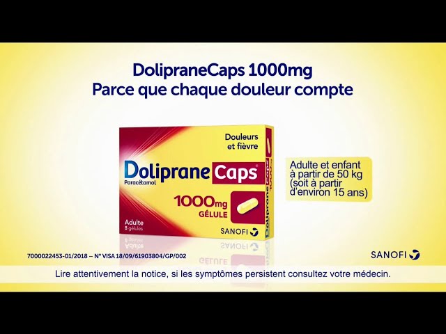 Pub DolipraneCaps 1000 mg - dolipranecaps 1000 mg