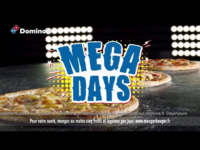 Pub Domino's Pizza Mega Days jusu'au 02/02/20 janvier 2020 - dominos pizza mega days jusuau 020220