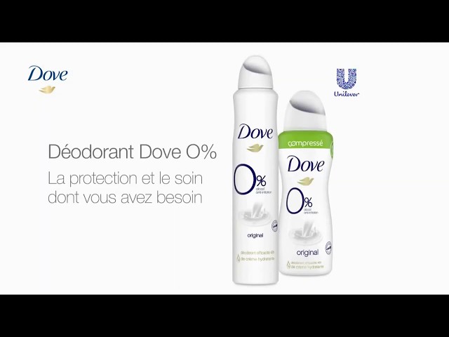 Pub Dove déodorant 0% mai 2020 - dove deodorant 0
