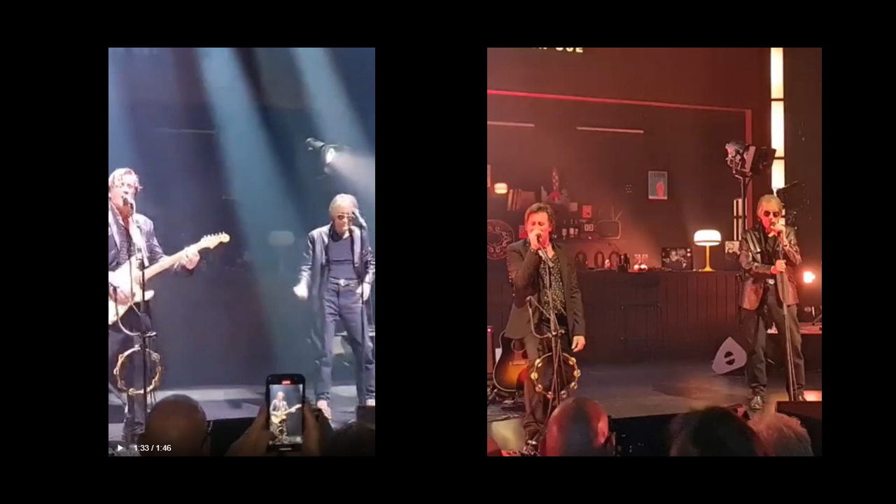 Live encore chaud : Thomas et Jacques Dutronc donnaient leur premier concert le 12 avril.