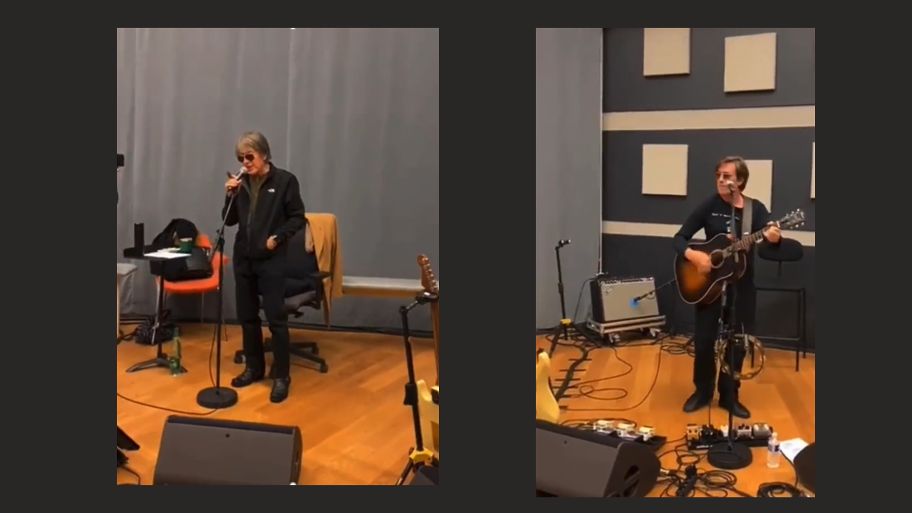 Ecoutez Jacques Dutronc et son fils Thomas en répétition il y a quelques jours pour préparer la tournée.