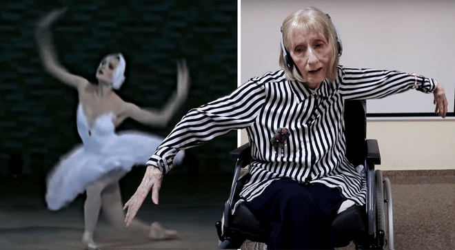 Atteinte d'Alzheimer, la danseuse retrouve ses souvenirs en écoutant Tchaikovski - emotion