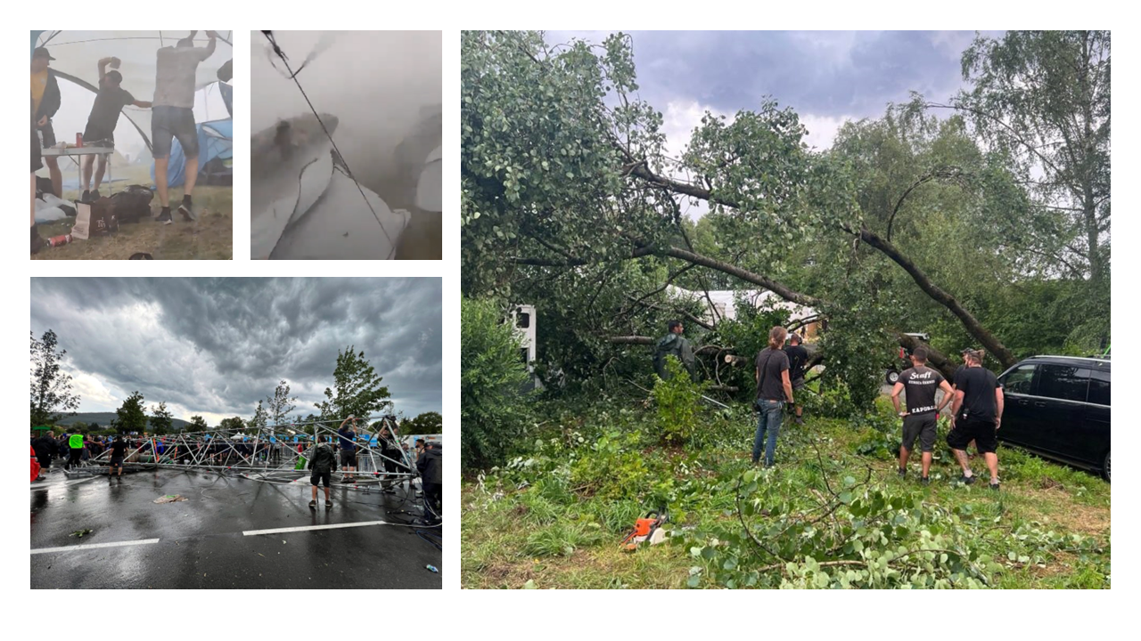 Gros orage à Belfort. Première soirée des Eurockéennes annulée ! Regardez les images…