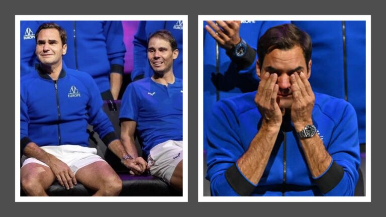 Les adieux très émouvants de Roger Federer aux côtés de Raphaël Nadal sur une chanson de Ellie Goulding. - federer