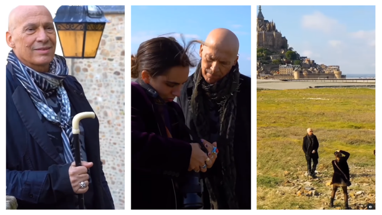 Des images touchantes de Florent Pagny en famille au Mont-Saint-Michel. - florent