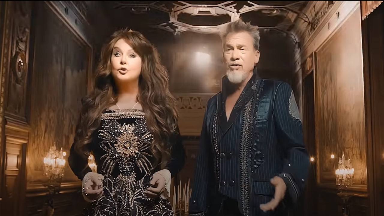 Florent Pagny & Sarah Brightman : Les coulisses du tournage du clip au château de Chantilly.