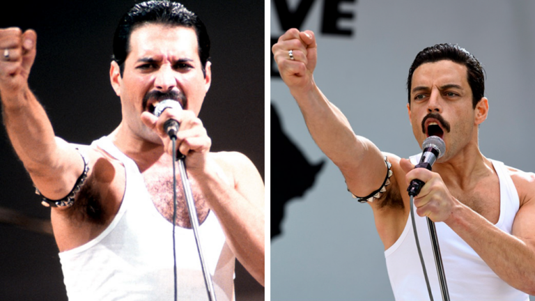 "Bohemian Rhapsody" Freddie Mercury Vs Rami Malek - freddie mercuru
