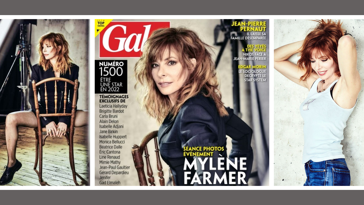 Mylène Farmer fait la Une de Gala pour son 1500ème numéro. Les photos sont superbes. Découvrez les.