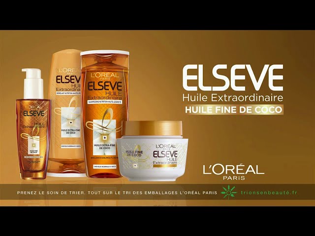Pub Gamme Elseve Huile extraordinaire extra-fine de Coco L'Oréal Paris février 2020 - gamme elseve huile extraordinaire extra fine de coco loreal paris