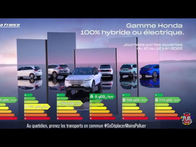 Pub Gamme Honda 100% hybride ou électrique juin 2022 - gamme honda 100 hybride ou electrique