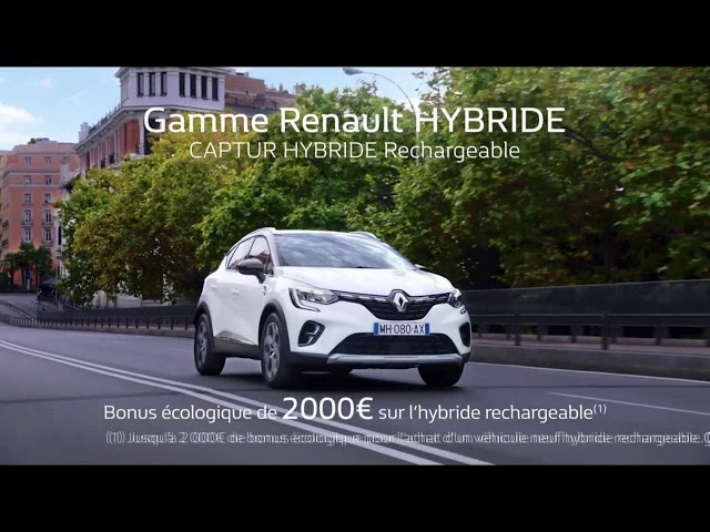 Pub Gamme Renault Hybride (Captur Megane Clio) juin 2020 - gamme renault hybride captur megane clio