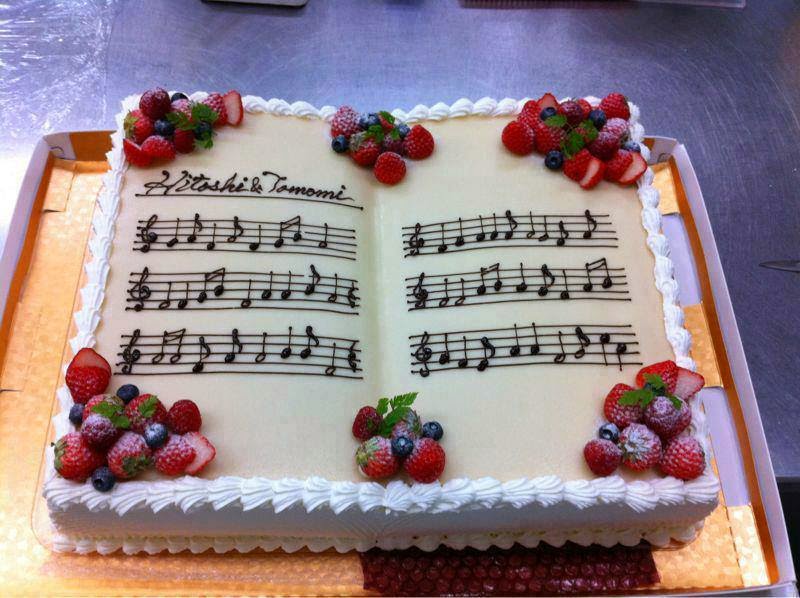 gateau partition de musique